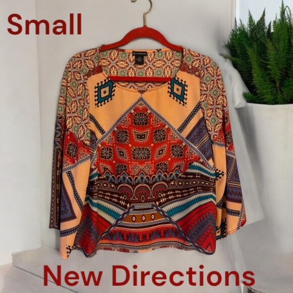 NEW DIRECTIONS Tops - ❤️GORGEOUS PRINT BLOUSE w/WIDER SLEEVES SMALL